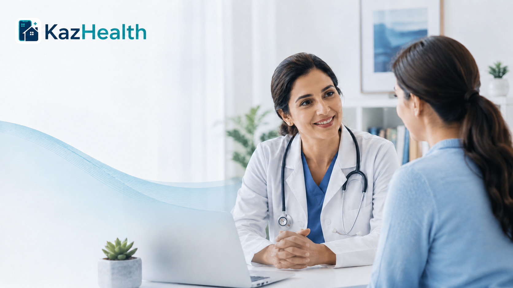 Patient consulting with a doctor online